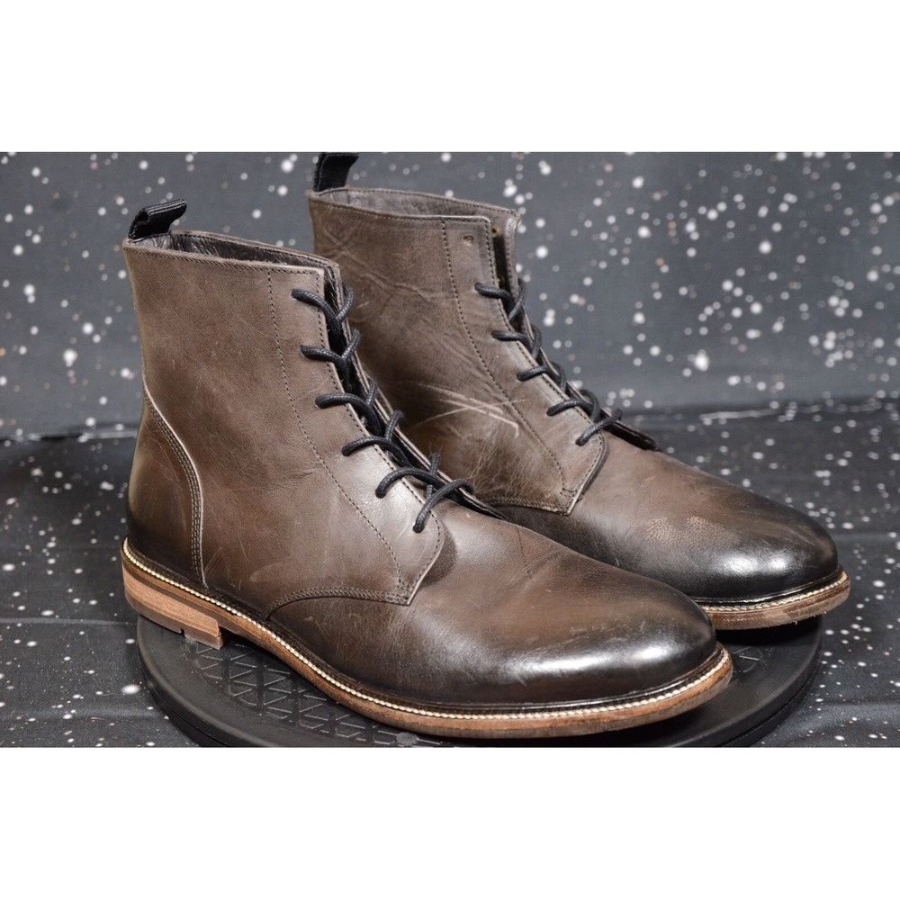 RODD & GUNN Black Plain Toe Boot US‎ 8 D EU 41 $228 BRAND NEW